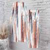Women Plus Size Two Piece Set Long Sleeve Open Front Cardigan Sleeveless Crew Neck Bodycon Printed Dress