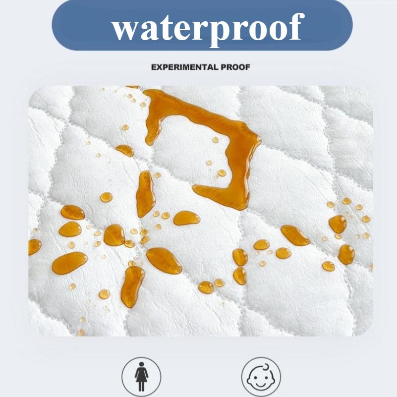 Waterproof Bed Sheet with Cotton Clip, Urine Insulation, Anti Slip, Fully Wrapped Mattress Protective Cover, Single Piece Bed Cover
