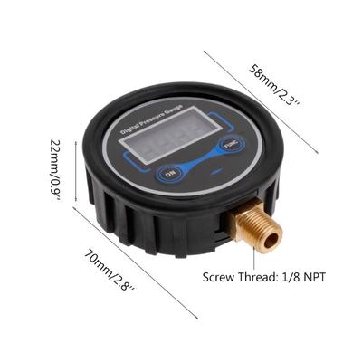 0-200PSI LCD Digital Reifen Manometer Auto Auto Motorrad Reifen Luft PSI Meter 1/8in NPT
