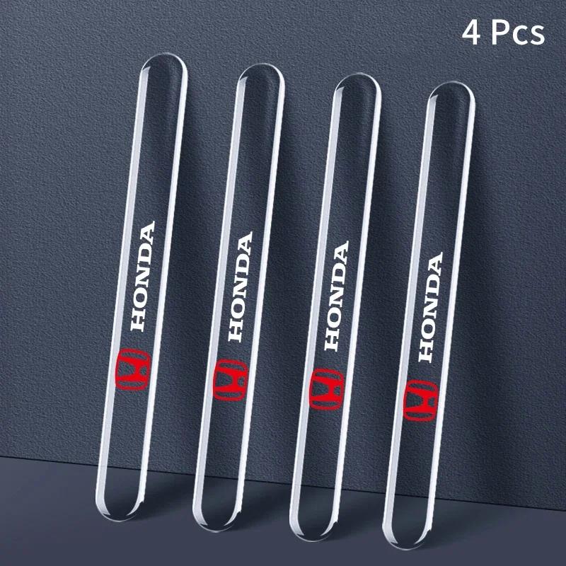 

4pcs Transparent Car Door Rearview Mirror Protection Strip For Honda Civic Fit Accord City Vezel CR-V S660 Odyssey HR-V Insight