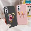 For Samsung Galaxy S21 S21 FE Case S21 Plus Flower Gold Letter A Z Soft Silicone Phone Cover For Samsung S21 Ultra Bumper S21+