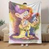 1pc, Dopey Dwarf Watercolor Art Print Home Decor, Throw Blanket for Couch, Bed, Travel