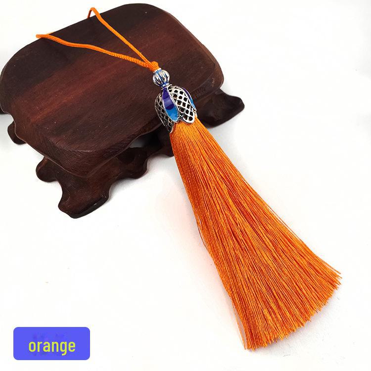 Cloisonné Blue Tassel Crown & Bookmark Accessory