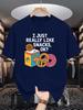Unisex Crew Neck Tee Snacks Donuts Drink Letter Graphic Print Soft Cotton Loose Breathable Short Sleeve Summer Casual Street Tops