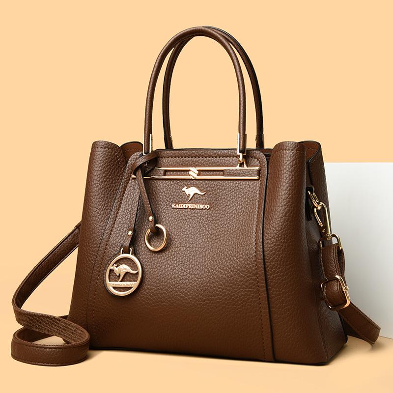 Luxury Women Designer 3 Layers Shoulder Crossbody Sac Ladies Large Capacity Leather Handbags