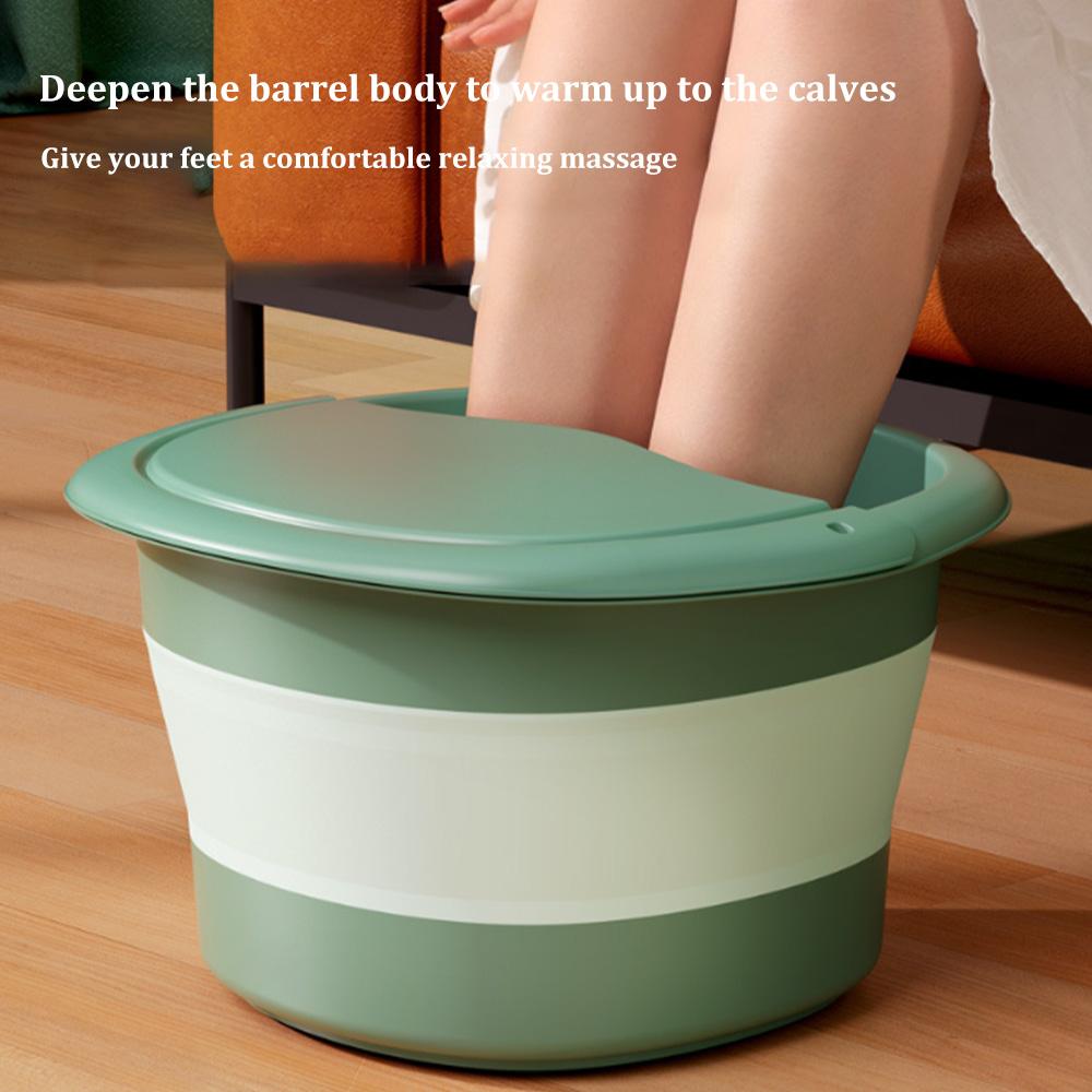 Foldable Footbath Massage Bucket Soaking Bucket Folding Basin Spa Foot Bath Bucket Household Sauna Bathtub Pedicure Bath Bathtub