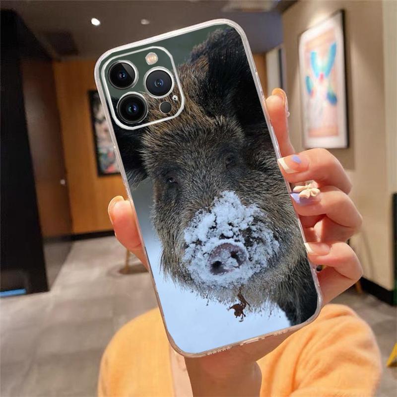 

Phone Case For iphone 17ProMax Air 16 15 14 13 Pro Max 15 16 Pro 15Plus Animal Wild Boar iPhone 17ProMax
