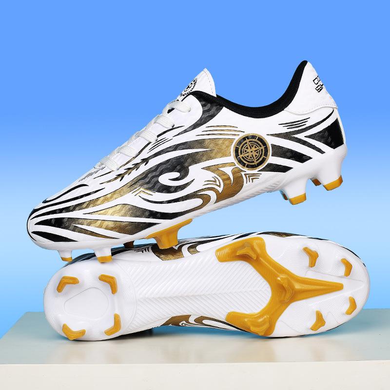 Massk Children's Football Shoes Boys Elementary School Students 8 Years Old Boys Velcro Special Training Broken Nail Shoes