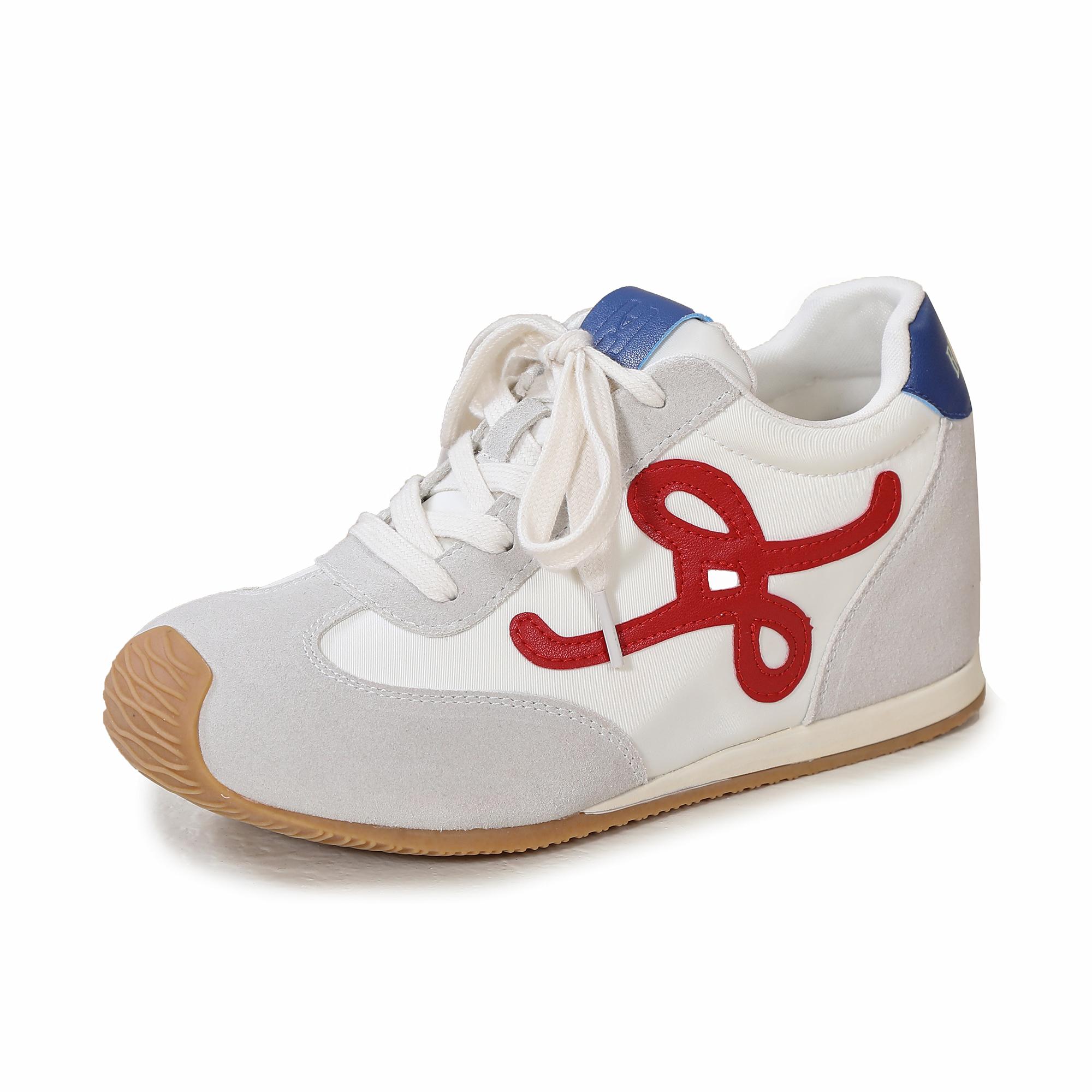 

Fashion 2025 New Women s Sports Shoes Thick Soled Height Increasing Lightweight Breathable Gym Sneakers for Workout Daily Free Shipping 35