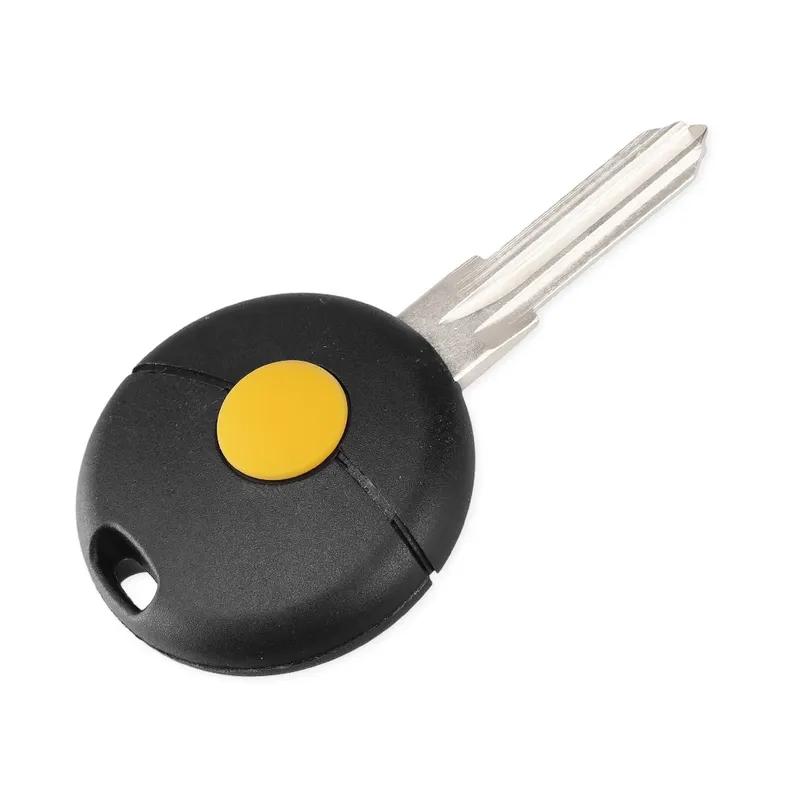 KEYYOU 10Pcs 1 Button For Benz Mercedes Smart Fortwo 450 Cabrio City Cross Forfour W124 W202 W210 Remote Car Key Shell Case Fob