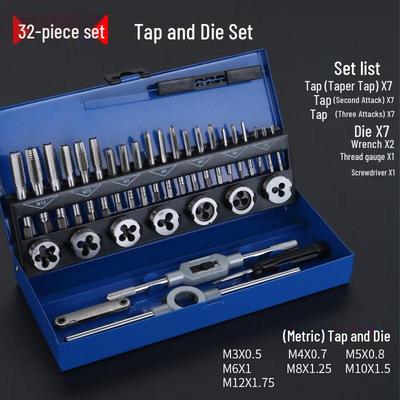 32-Piece Tap and Die Set