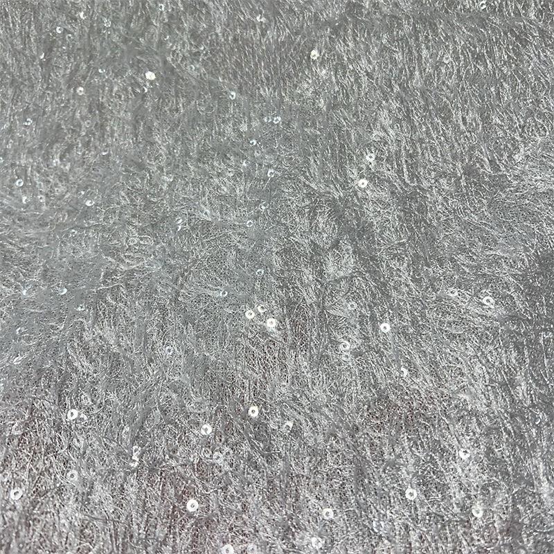 1/3 yardu 5mm Třásně Korálky Vyšívaná Šifonová Látka Svatba Oblečení Dětské Oblečení Módní Materiál na Oblečení