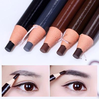 1 Pcs Lápis de Sobrancelha Longa Duração À Prova D'Água Natural Puxar Sobrancelha Potenciadores Caneta Olhos Maquiagem Cosméticos Ferramentas Preto Marrom Portátil