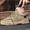 Man Shoes Trend Mesh Casual Shoes For Men Trend  Lace Up Male Sneakers Platform Working Men'S Ankle Boots Zapatillas De