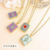 Necklace girl cute wind sweet notebook necklace can open niche versatile high sense light luxury fashion accessories