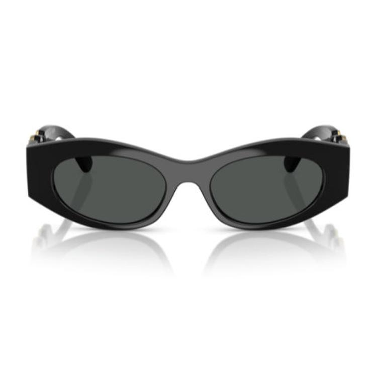 Versace Solid Design Cat Eye Sunglasses Women Sunglasses Black VE4480U