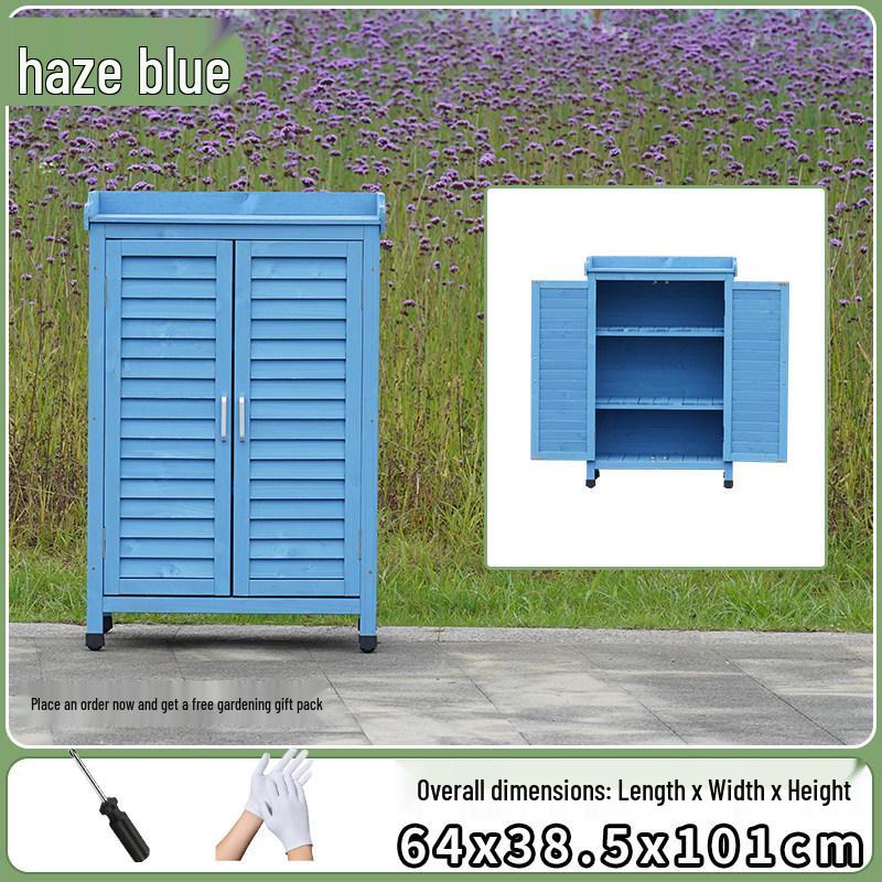 Outdoor Anti-Corrosion Sunscreen Storage Cabinet for Garden and Courtyard
