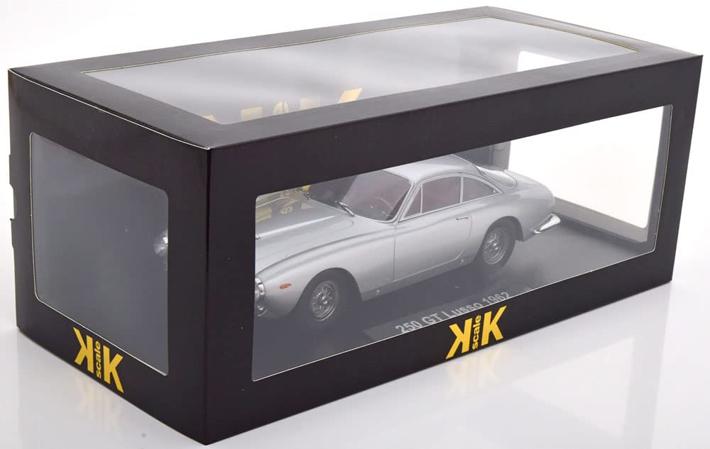 KK Scale Scale Ferrari 250 GT Lusso 1962 Silver Finished Product 1/18