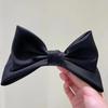 Korean Summer Satin Bow Hair Clip – Large Ribbon Top Clip for Women