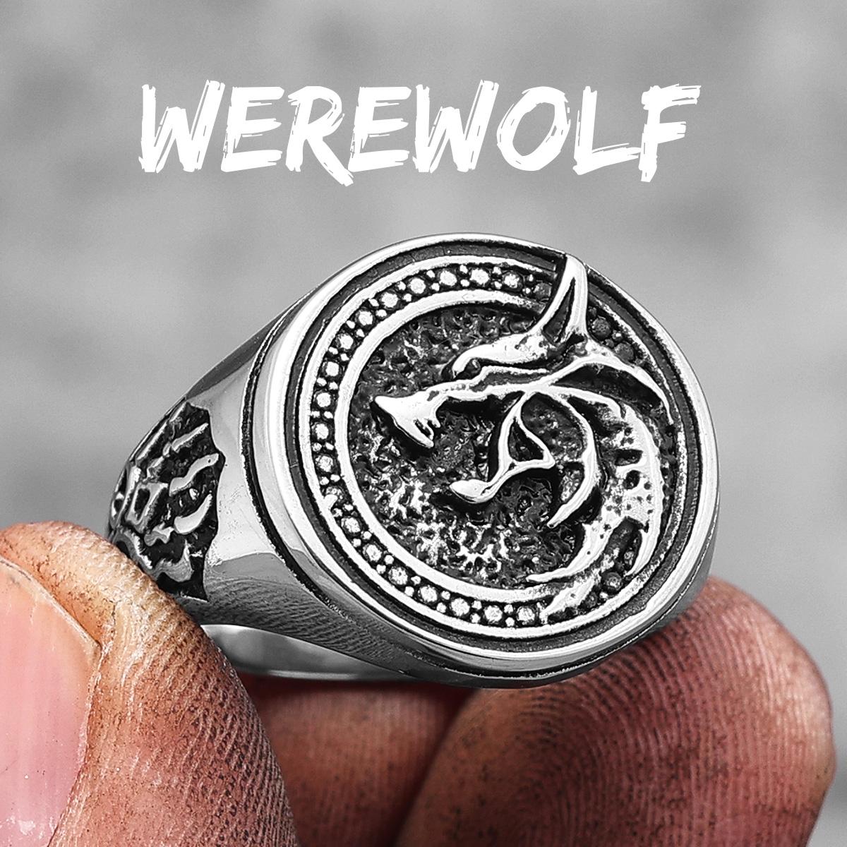 

Кольца мужские Viking Wizard Wolf Paw из нержавеющей стали в стиле панк-хип-хоп, уникальные, модные, для мужчин, байкеров, ювелирные изделия, креативный подарок 11