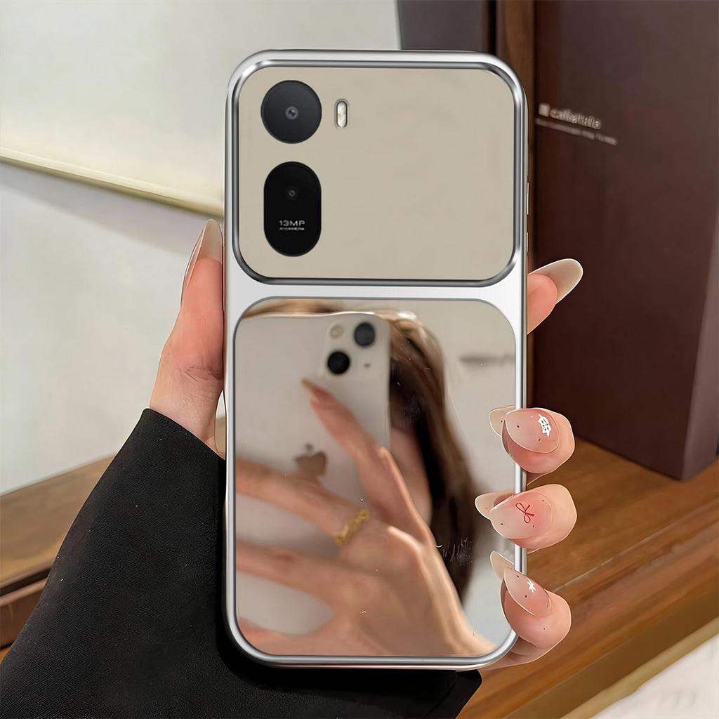 Case for Xiaomi Redmi A7 Pro,POCO C81 Pro Trending Big Window Cover Mirror Phone Casing