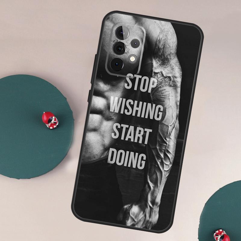 Gym Fitness Bodybuilding Case For Samsung Galaxy A54 A34 A24 A14 A53 A33 A23 A13 A73 A51 A71 A12 A22 A32 A52 Cover