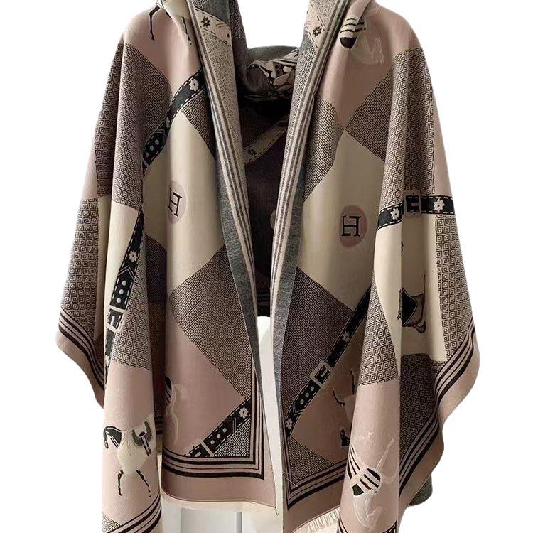 Liu Yifei Langer Schal Damen Winter Halswärmer - Hochwertiger Kaschmir-Imitat Strickschal