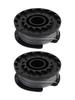 Replacement Pack of Two Spools for 24 Volt Cordless Trimmer CLGT2425H Including 1 5mm x 6m Nylon Line for Use with Garden Tools