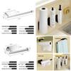 Stainless Steel Wall-Mounted No-Drill Tissue and Toilet Paper Holder