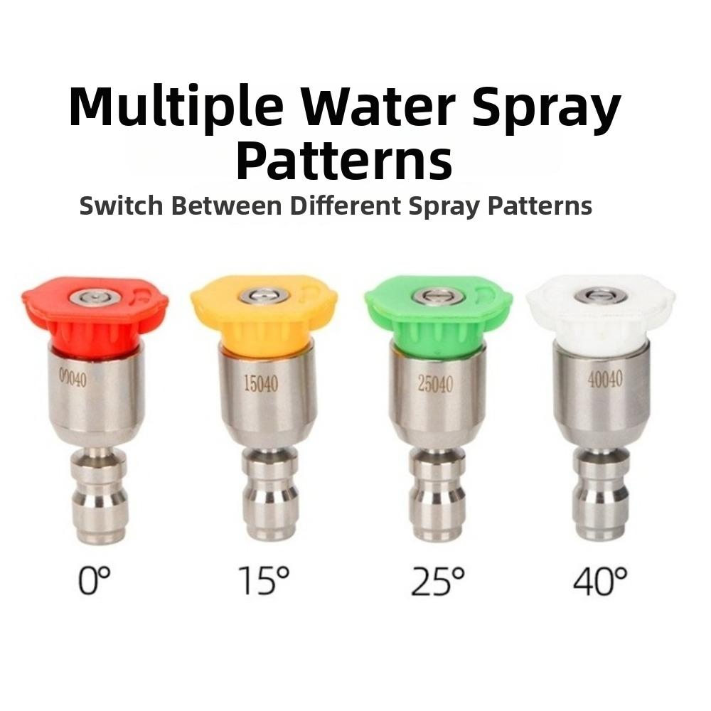 1/4'' Quick Connect High Pressure Washer Tips Stainless Steel Rotary Spray Jet Tip  Patio