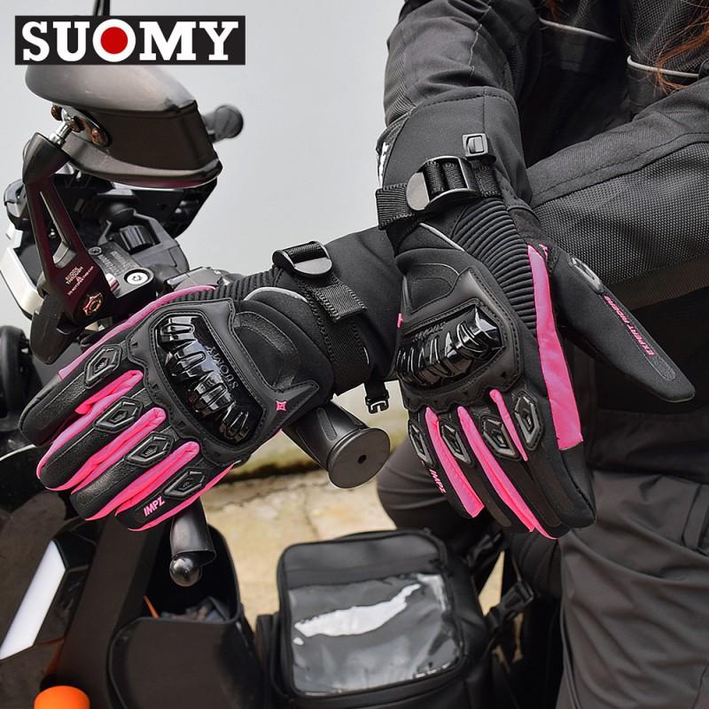 Winter Motorcycle Gloves Touchscreen Compatible Windproof Warm Thick Full Finger Riding Gear Men Women