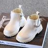 botas 2025Girls Boots New Autumn Winter Boys Ankle Boots British Style Children Chain Shoes Zip Trendy Baby Short Boots botines