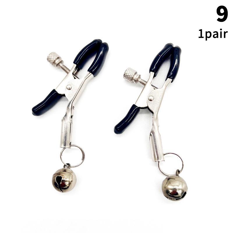 1 Pair Adult Nipple Clamps Metal Milk Clip Breast Clitoris Massage Sex Toy for Couples Novelty Lover Game Female Sex Toys