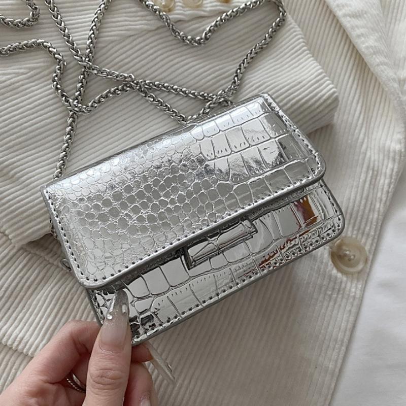 Women'S Rhombus Chain Small Square Bag High-End Fashion Shoulder Messenger Versatile Elegant Trendy Mini Bag