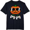 Pumpkin Halloween Shirts for Men Women Jack O Lantern Face T-Shirt Funny Cartoon TShirt ONeck Casual Unisex Black White