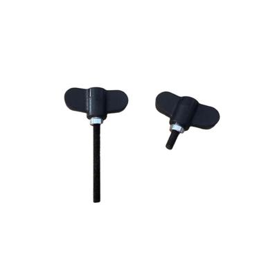 M6/M8 Schwarze Handschraube für Trommel-, Snare-, Beckenständer, Pedal und Musikinstrumentenzubehör.