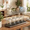 Stainless Steel Cup Storage Rack Anti-Fall Water Cup Holder Sink Storage Rack  Office