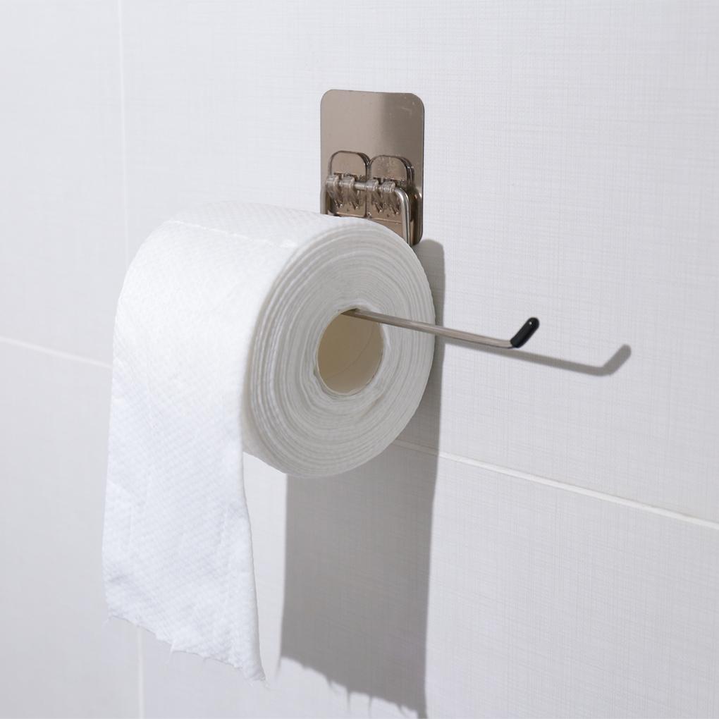 Hanging Toilet Roll Paper Holder Mount Rack Bathroom Dispenser Metal Towel Stand Kitchen Home Storage Accessories Item