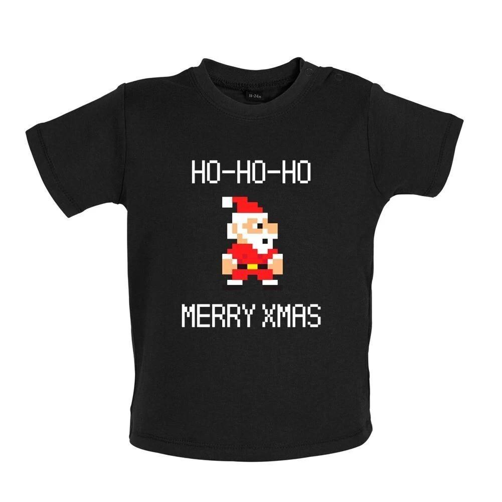 Santa / Babygrow 8 Bit Baby T-Shirt - Christmas Xmas Geek Claus Father Love 150