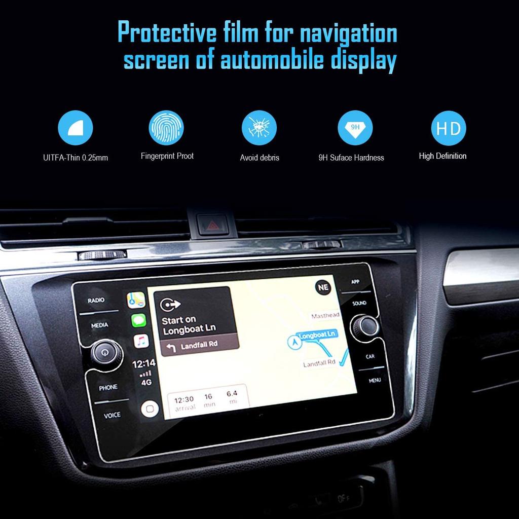 För VW Volkswagen Tiguan Atlas SE SEL R-Line Bil GPS Härdat Glas Center Pekskärm Display Pekskärm Skyddsfilm