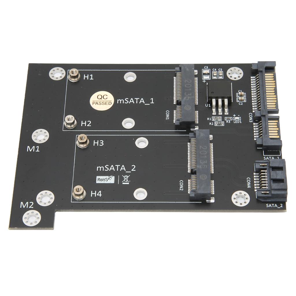 Adapter Card Dual MSATA SSD To Dual SATA3 Fast Reading Speed Converter Computer Accessories
