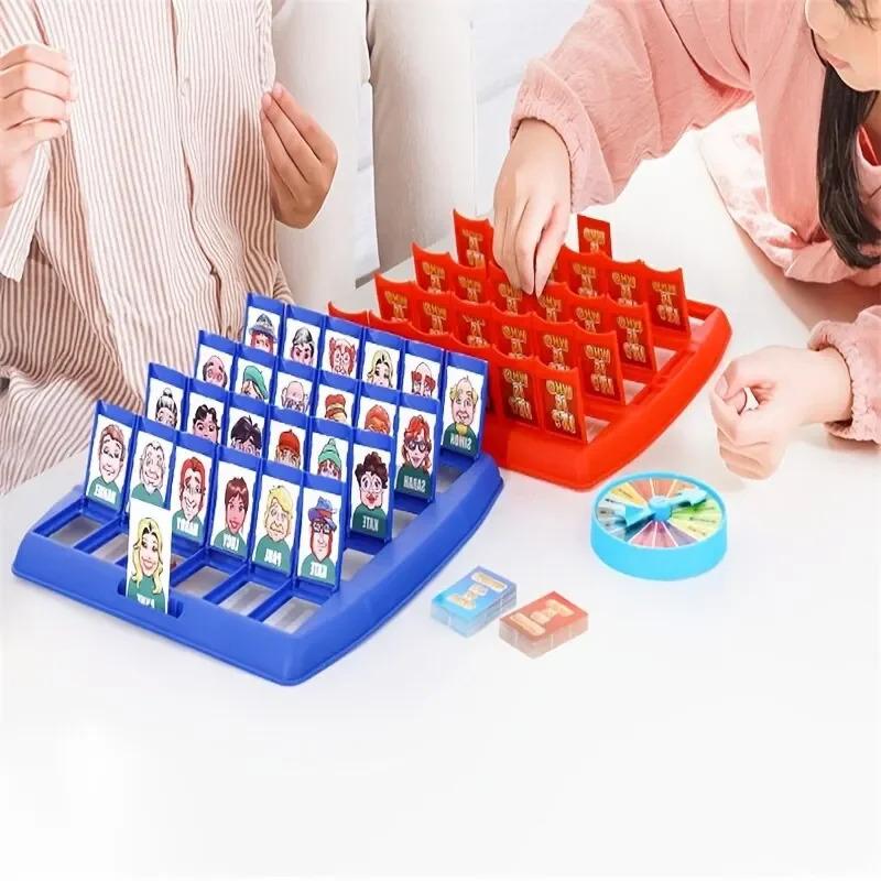 Who Guess I Am Puzzle Game Two Person Interactive Portable Tray Puzzle Board Game Suitable For Children For Kids Adults Children's Birthday Gift