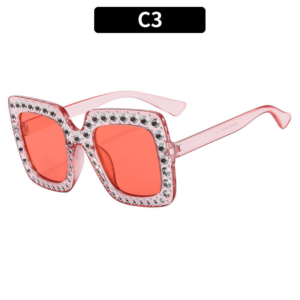 fashion classic gypsy big frame sunglasses personalized versatile street shot diamond-encrusted sunglasses popular women's glasses