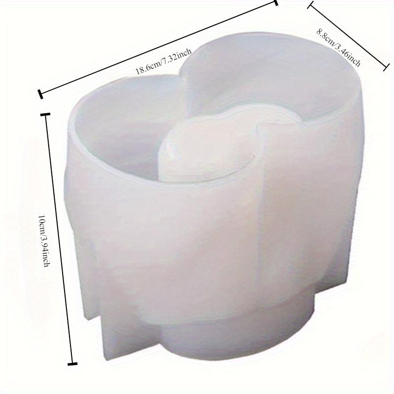 Silikonová forma na vázu | Sada pro kutily z pryskyřičných krystalů a epoxidu | Váza, držák na pero a umělecké zrcadlo