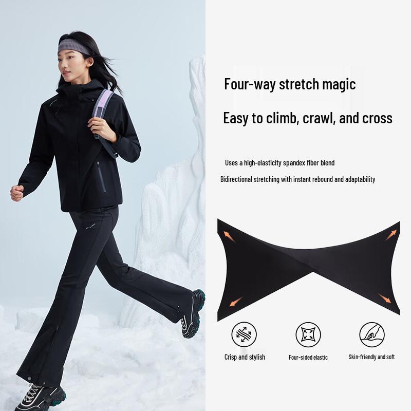 MOLY VIVI Women's Flare Softshell Hiking Pants MLLP25110