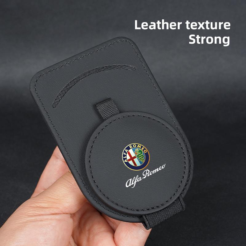 Car Carbon Fiber Clip Sun Visor clip-On Sunglasses For Alfa Romeo 4C 159 Spider Giulia Giulietta 156 Tonale Mito 147 8C GT Def789