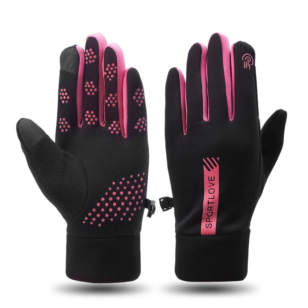 

Уличные водонепроницаемые мужские перчатки с сенсорным экраном, женские спортивные ветрозащитные нескользящие перчатки для верховой езды, зимние термоперчатки с полными пальцами