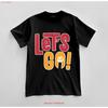 Custom Let S Go T Shirt Design Jersey  Vintage Washed Homme Versatile Breathable Streetwear Unisex Comfortable Soft