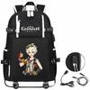 Genshin Original God, Peripheral Printing Backpack Large Capacity Travel Bag Student Computer School Bag