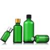 5-100ml Green Glass Essential Oil Bottle, Light-Resistant Refillable Dropper, Empty Serum Blending Container